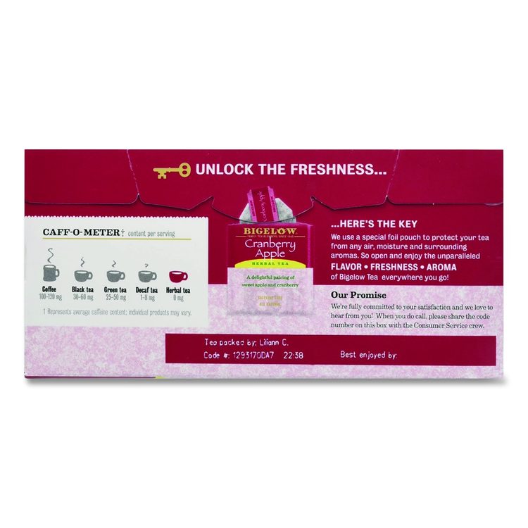Cranberry Apple Herbal Tea, 28/Box