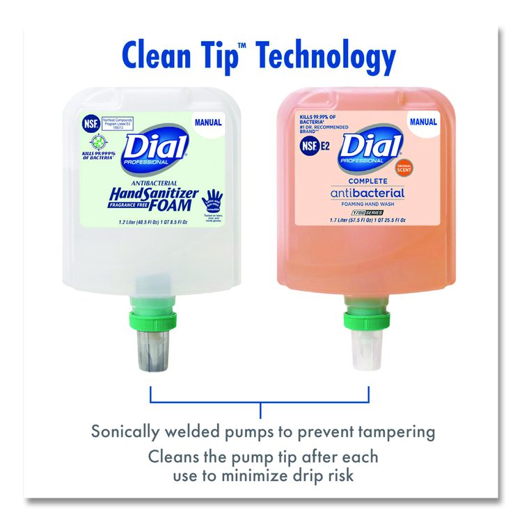 Clean+Gentle Antibacterial Foaming Hand Wash Refill for 1700 Dispenser, Fragrance-Free, 1.7 L (Each)
