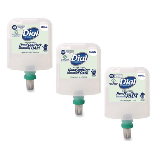 Antibacterial Foaming Hand Sanitizer Refill for Dial 1700 Dispenser, 1.2 L Refill, Fragrance-Free (Each)