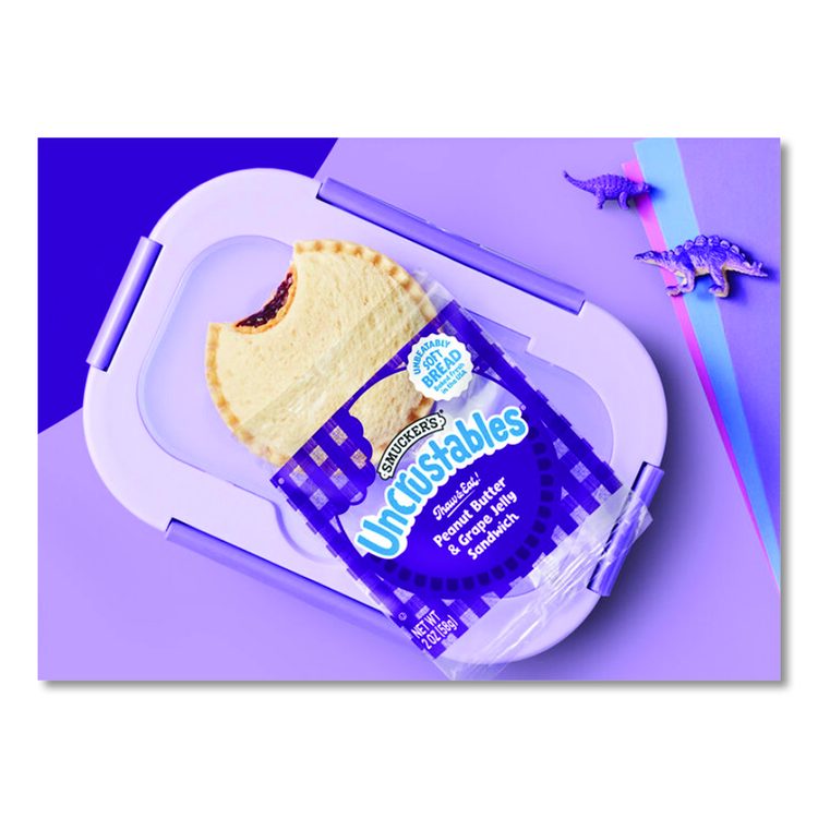 UNCRUSTABLES Peanut Butter and Grape Jelly, 2 oz, 10/Box, 2 Boxes/Carton