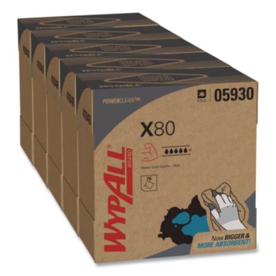 KCC05930 WIPES,WYPALL X80 RD