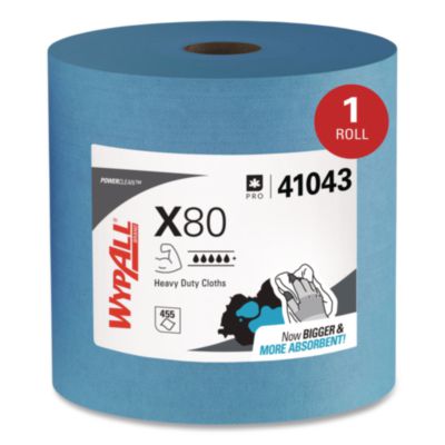 KCC41043 WIPES,WP X80 SHOP CLTH,BL