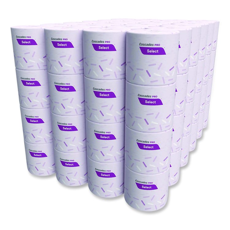 Select Standard Bath Tissue, Septic Safe, 2-Ply, White, 4 x 3.19, 500 Sheets/Roll, 96 Rolls/Carton