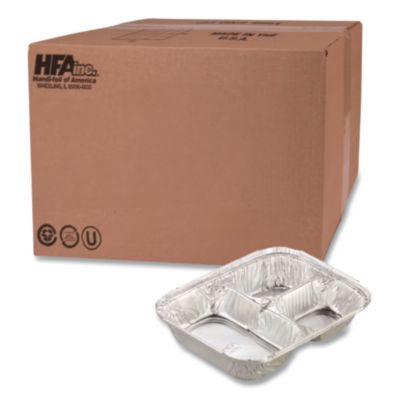 HFA204535250W TRAY,W/LID,24OZ,3CP100,AL