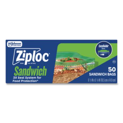 SJN383179BX BAG,ZIPLOC,SANDWICH,50/BX