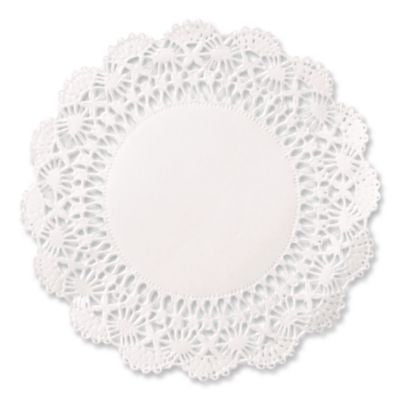 HFM500239 DOILY,12IN,RND,WH