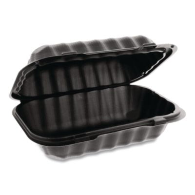 PCTYCNB80961000 CONTAINER,HINGED,9X6,1,BK