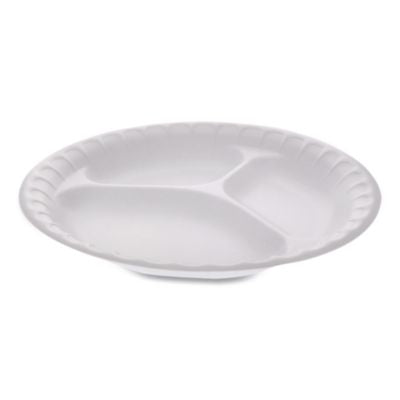 PCT0TH10011 PLATE,FOAM,RND,3COMP,4,WH