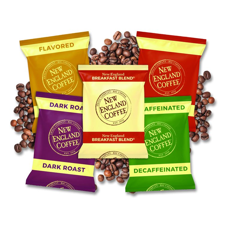 Coffee Portion Packs, Breakfast Blend Decaf, 2.5 oz Pack, 24/Box