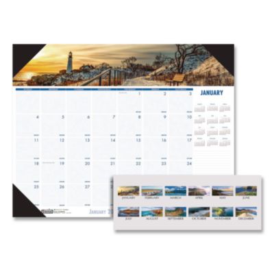 HOD178 DESK PAD,MNTHLY,COASTLINE
