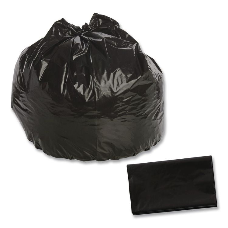 Total Recycled Content Plastic Trash Bags, 30 gal, 1.3 mil, 30" x 39", Black/Brown, 100/Carton