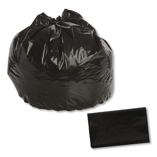Total Recycled Content Plastic Trash Bags, 33 gal, 1.3 mil, 33" x 40", Black/Brown, 100/Carton