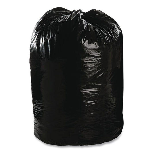 Total Recycled Content Plastic Trash Bags, 60 gal, 1.5 mil, 38" x 60", Black/Brown, 100/Carton