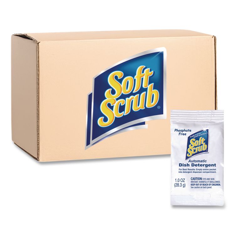 Automatic Dish Detergent, Lemon Scent, Powder, 1 oz Pack, 200/Carton