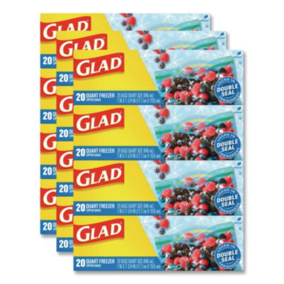 CLO57035 BAG,RESEAL,FRZER,GLAD,QT