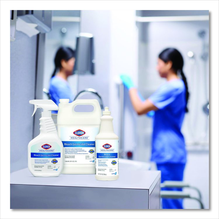 Bleach Germicidal Cleaner, Unscented, 32 oz Pull-Top Bottle (Each)