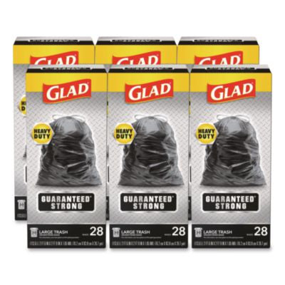 CLO78966 BAG,GLAD,TRSH,DS,30GAL,BK