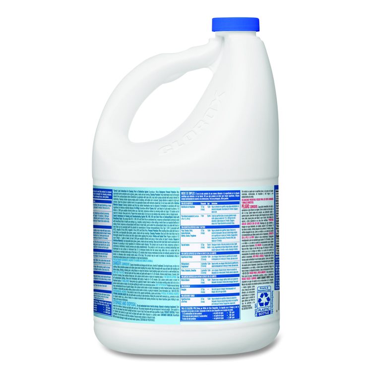 CloroxPro Concentrated Germicidal Bleach, Regular Scent, 121 oz Bottle, 3/Carton