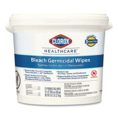 CLO30358 WIPES,HOSPITAL,LGN,12X12