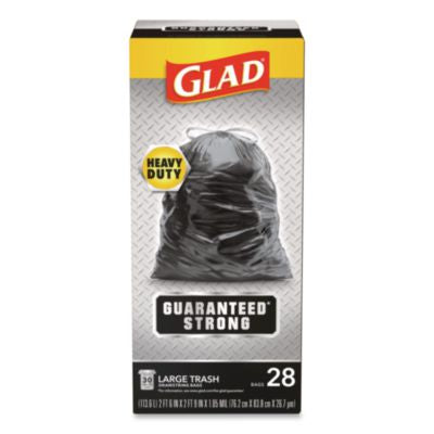 CLO78966BX BAG,GLAD,TRSH,DS,30GAL,BK