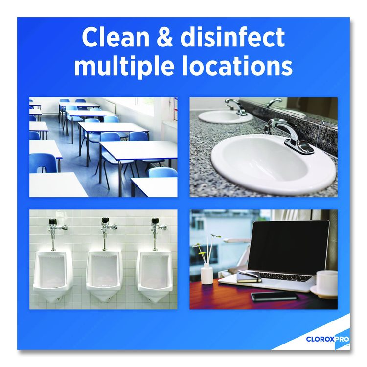 CloroxPro Clean-Up Disinfectant Cleaner with Bleach, Fresh Scent, 32 oz Smart Tube Spray Bottle, 9/Carton