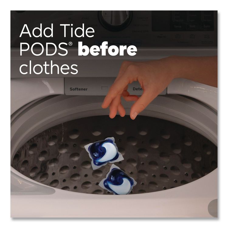 PODS Laundry Detergent, HE Compatible, Spring Meadow, 57 oz Tub, 76 Pacs/Tub, 4 Tubs/Carton
