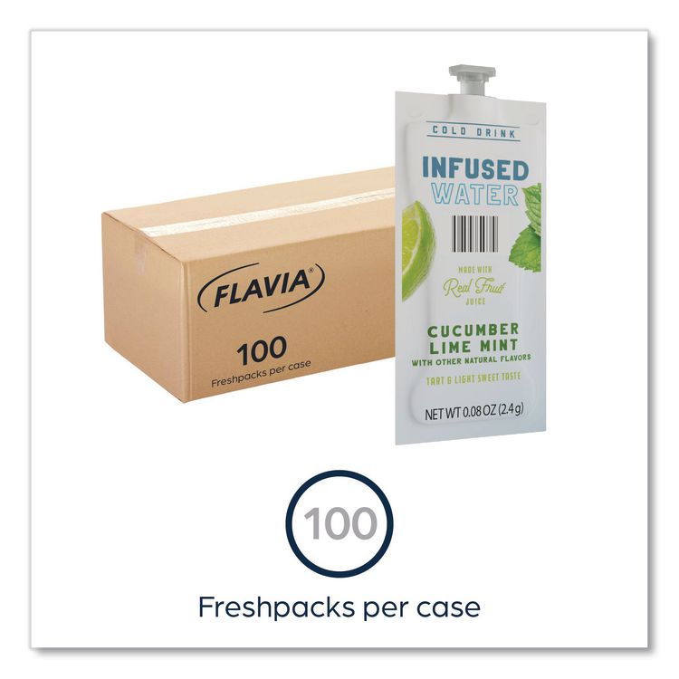 Cucumber Lime Mint Infused Water Freshpack, 100/Carton