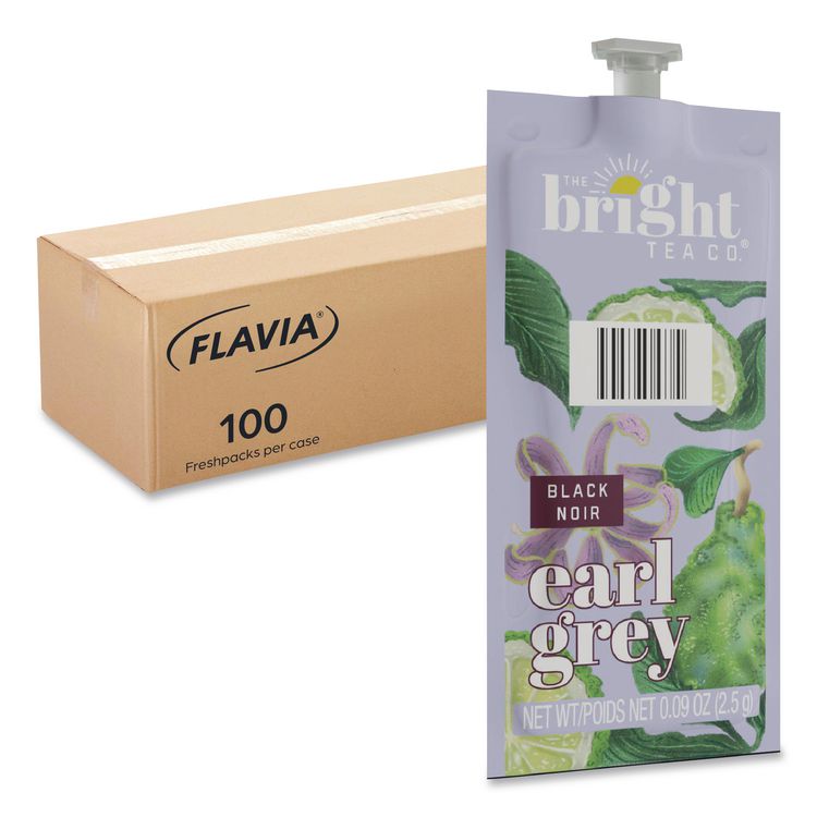 The Bright Tea Co. Earl Grey Black Tea Freshpack, 100/Carton