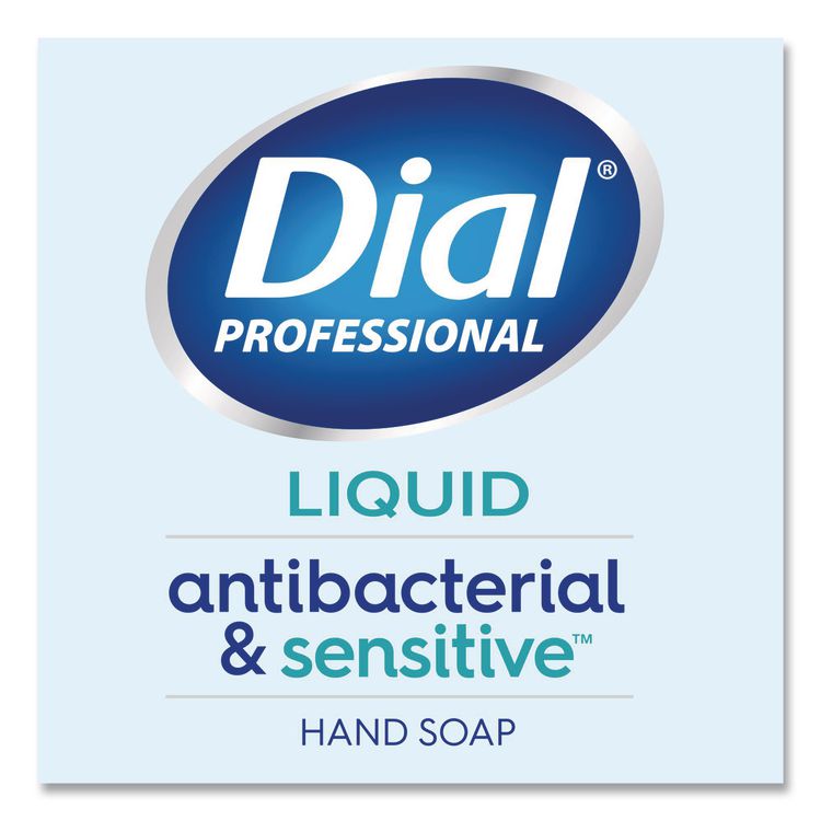 Antibacterial and Sensitive Liquid Hand Soap, Fragrance Free, 11 oz Pump Bottle, 12/Carton