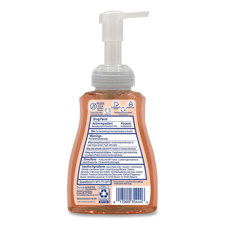 Antibacterial Defense Foaming Hand Wash, Original Scent, 10 oz Pump Bottle, 8/Carton