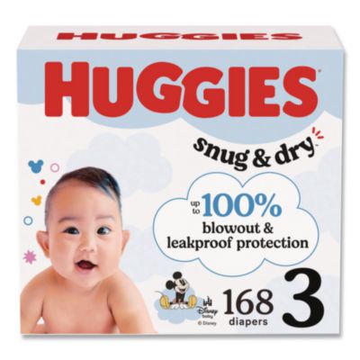 KCM56456 DIAPERS,BABY,SIZE3,168CT