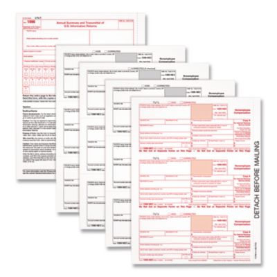 TOP22993NEC FORM,5 PT FORMS,50/PK,WH