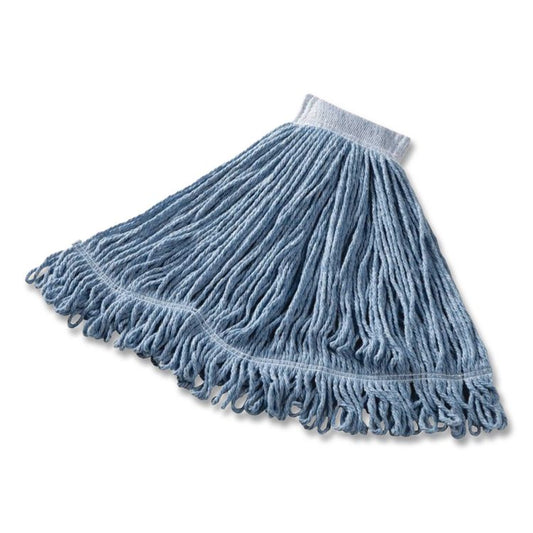 Super Stitch Blend Mop Head, Cotton/Synthetic, Large, Blue (Each)