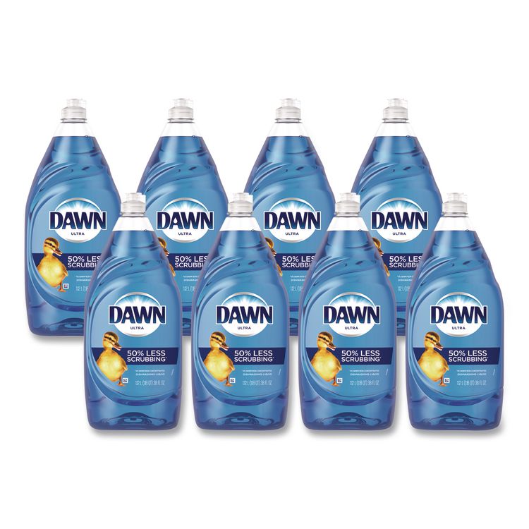 Ultra Liquid Dish Detergent, Dawn Original Scent, 38 oz Bottle, 8/Carton