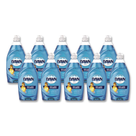 Ultra Liquid Dish Detergent, Original Scent, 18 oz Pour Bottle, 10/Carton