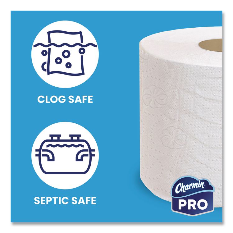 Commercial Bathroom Tissue, Individually Wrapped, Septic Safe, 2-Ply, White, 450 Sheets/Roll, 75 Rolls/Carton