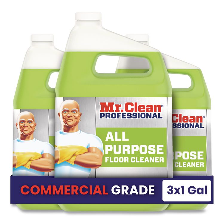 All Purpose Floor Cleaner, Lemon Scent, 1 gal Bottle, 3/Carton