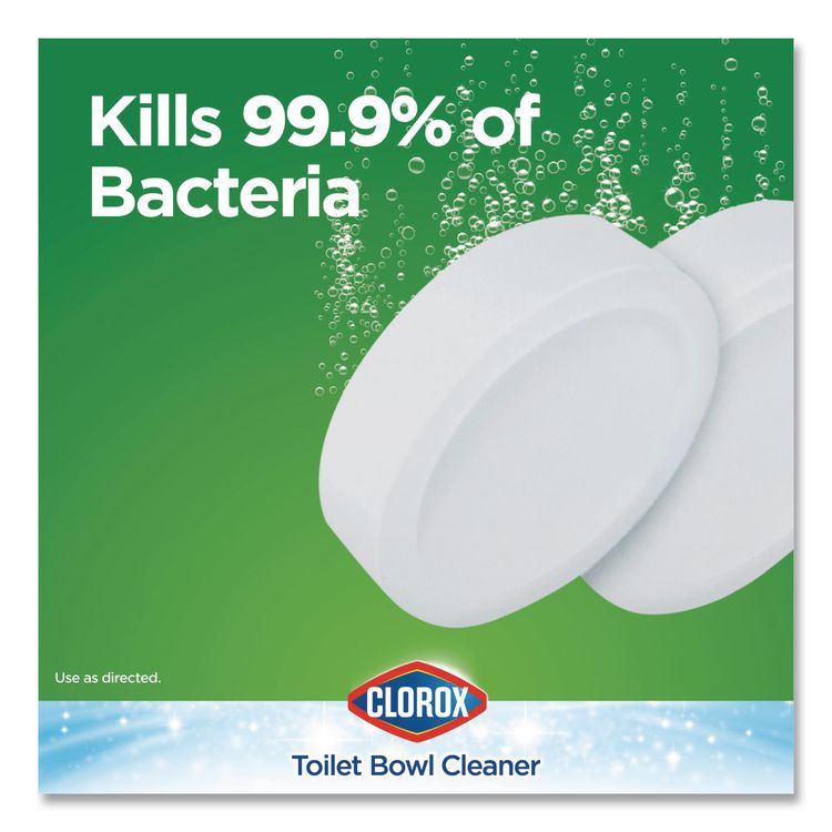Ultra Clean Toilet Tablets Bleach, 3.5 oz Tablet, 2/Pack, 6 Packs/Carton