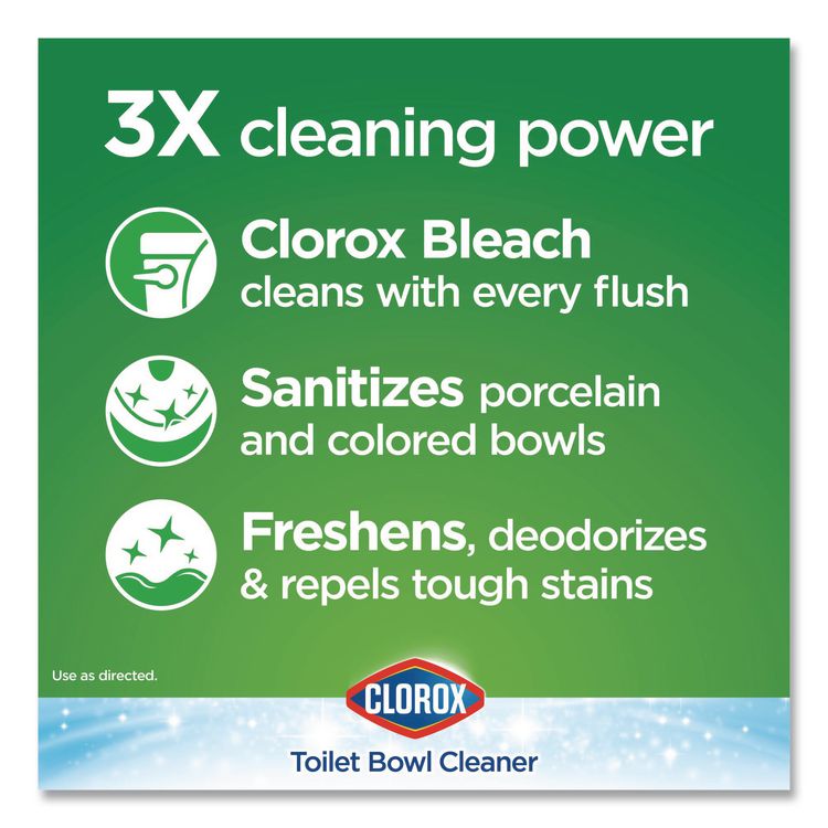 Ultra Clean Toilet Tablets Bleach, 3.5 oz Tablet, 2/Pack, 6 Packs/Carton