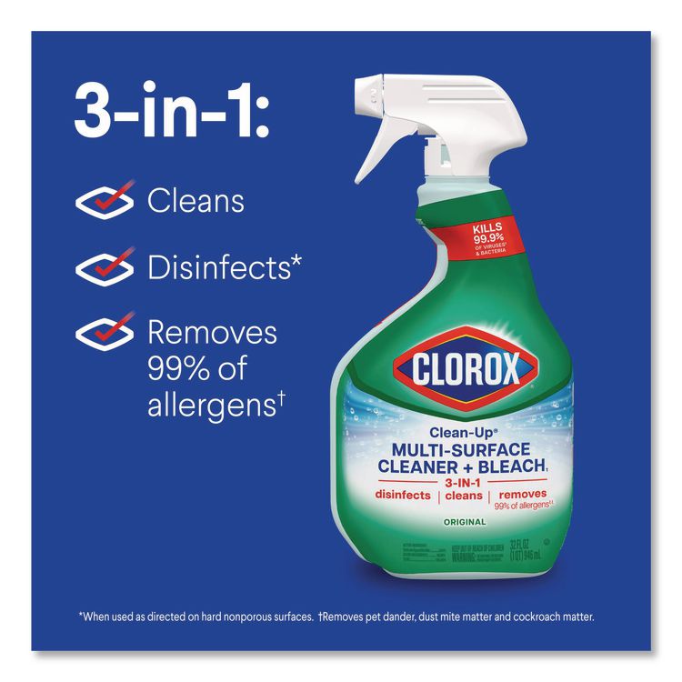 Clean-Up Multi-Surface Cleaner with Bleach, Original Scent, 32 oz Spray Bottle (Each)