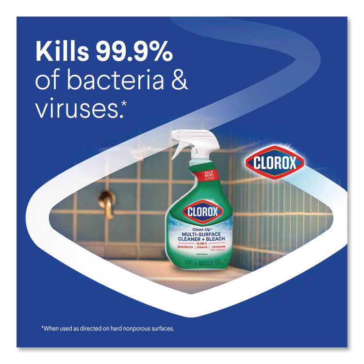 Clean-Up Multi-Surface Cleaner with Bleach, Original Scent, 32 oz Spray Bottle (Each)