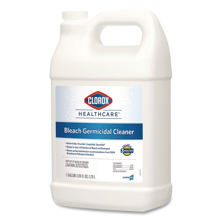 Bleach Germicidal Cleaner, Unscented, 128 oz Refill Bottle (Each)