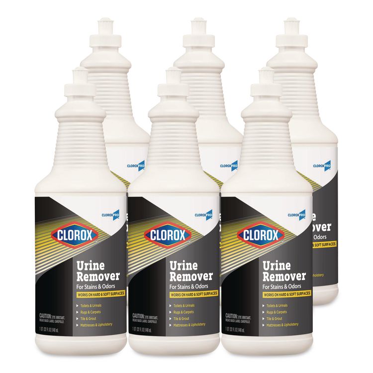 CloroxPro Urine Remover for Stains and Odors, Clean Floral Scent, 32 oz Pull-Top Bottle (Each)