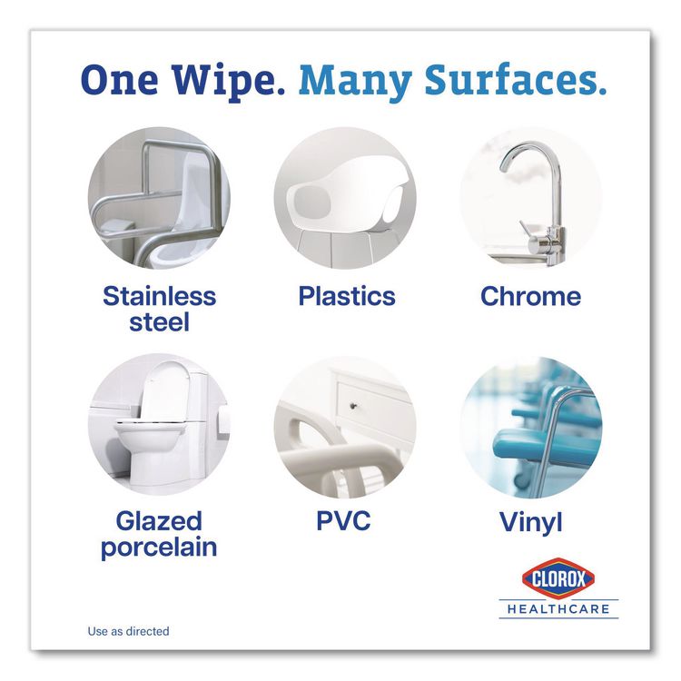 VersaSure Cleaner Disinfectant Wipes, 1-Ply, 6 x 5, Fragranced, White, 150/Canister (Each)