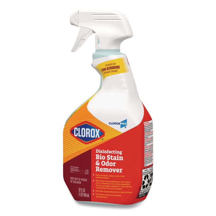 CloroxPro Disinfecting Bio Stain and Odor Remover, Fragranced, 32 oz Spray Bottle (Each)
