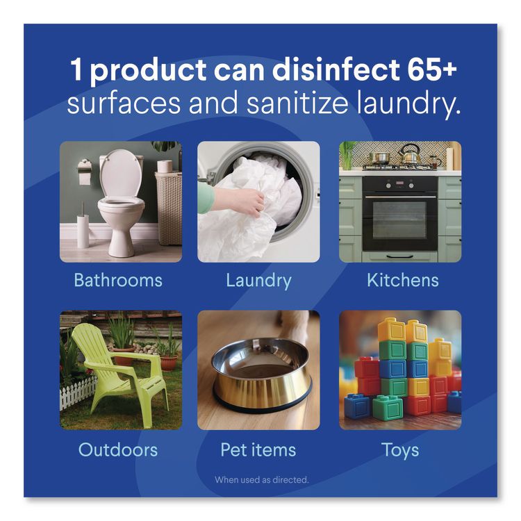 Concentrated Regular Disinfecting Bleach, Unscented, 43 oz Bottle (Each)