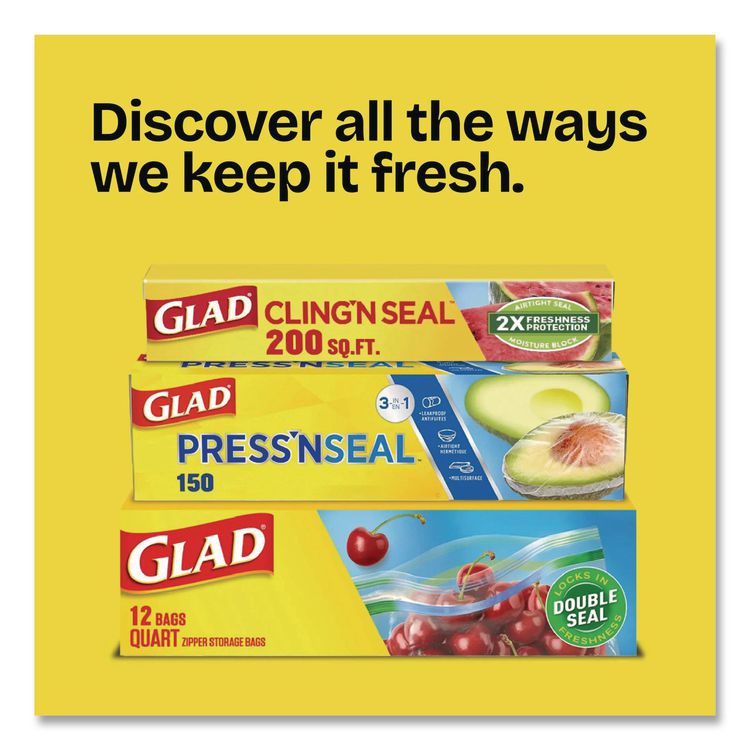 Zipper Food Storage Plastic Bags, Quart Size, 1.75 mil, 7.75 x 7, Clear, 25 Bags/Box, 12 Boxes/Carton