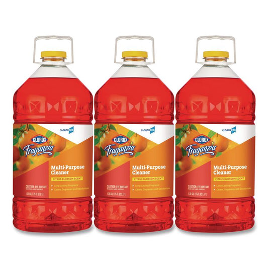 CloroxPro Fraganzia Multi-Purpose Cleaner, Citrus Blossom Scent, 175 oz Bottle, 3/Carton