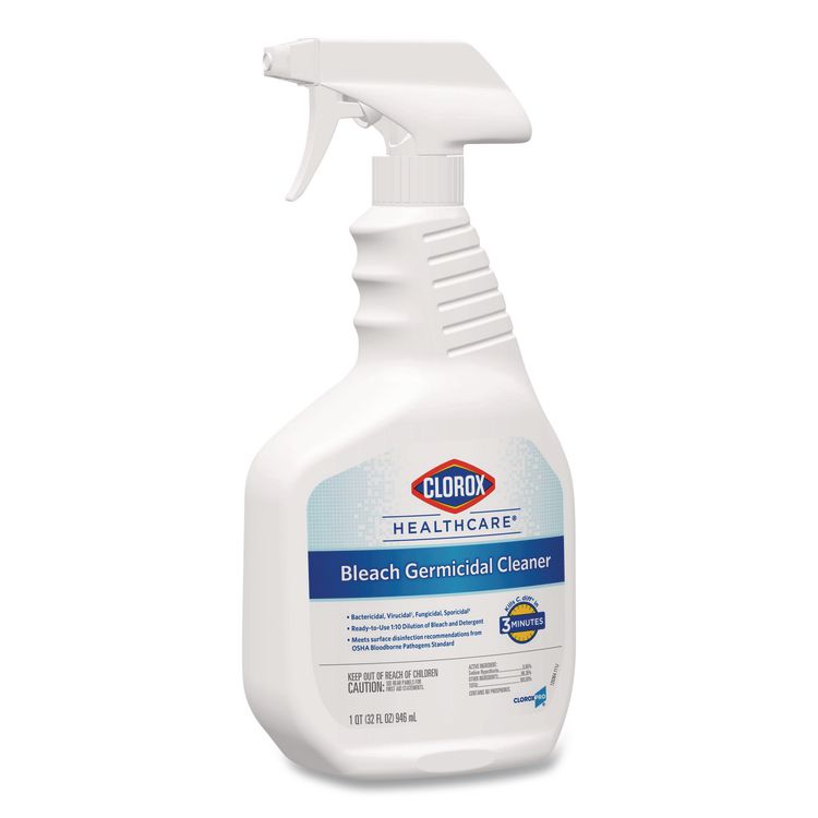 Bleach Germicidal Cleaner, Unscented, 32 oz Spray Bottle (Each)