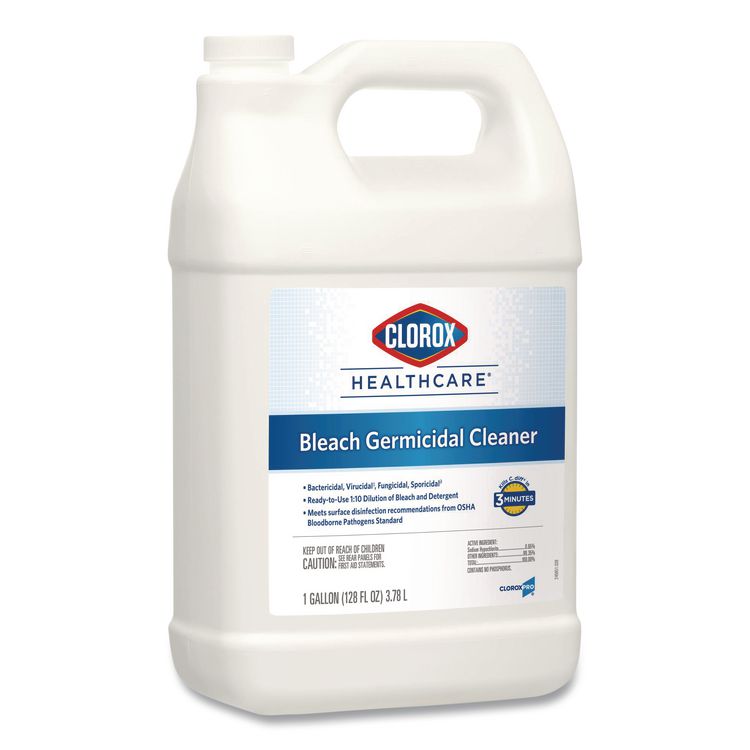 Bleach Germicidal Cleaner, Unscented, 128 oz Refill Bottle (Each)